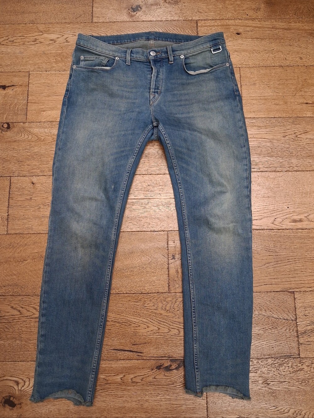 ZADIG & VOLTAIRE JEANS David Crop SGC Bleu Men’s 32x30 Raw Edged Hems Italy Made